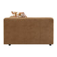 Zoey - Modular - RF Arm Chair With Pillow - Chocolate Suede