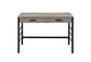 Disho - Writing Desk With USB - Light Weathered Oak & Black