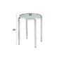 Abbe - End Table - Glass & Chrome