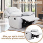 Ainehome Cinema 3-Piece Grey Fabric Manual Reclining Sofa Set
