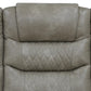 Ainehome Grey 3-Piece Intelligent Power Reclining Leather Sectional Sofa Set with Smart Features