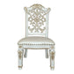Vendome - 48" Side Chair (Set of 2) - Synthetic Leather & Antique Pearl