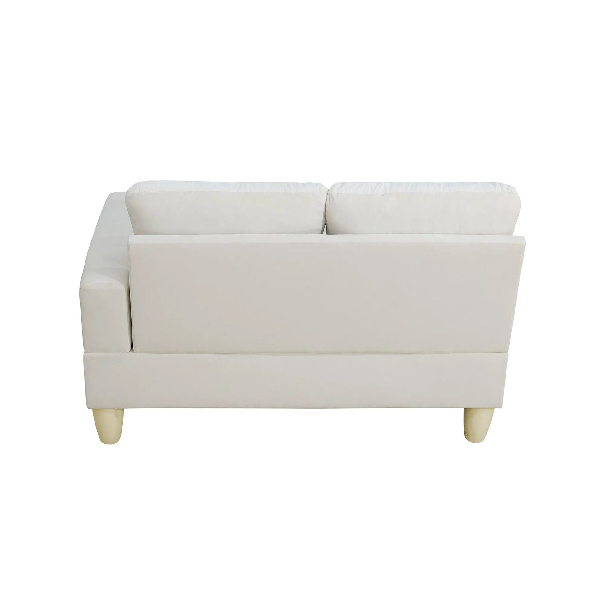 Ainehome Beige Flannel 4-Piece Modular Sofa Set