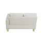 Ainehome Beige Flannel 4-Piece Modular Sofa Set