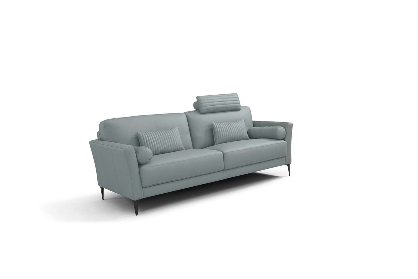 Tussio - Sofa With 5 Pillows - Watery Leather