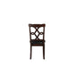 Ingeborg - 5 Piece Dining Set - Black Synthetic Leather & Espresso