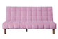Yolandi - Adjustable Sofa - Pink Velvet & Dark Walnut