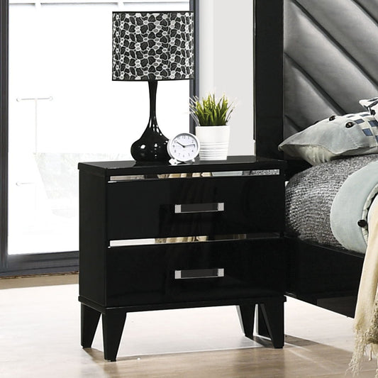 Chelsie - Nightstand - Black
