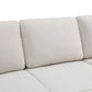 Ainehome Off-White Extendable Fabric Sofa Bed 6-Piece Sectional with Storage