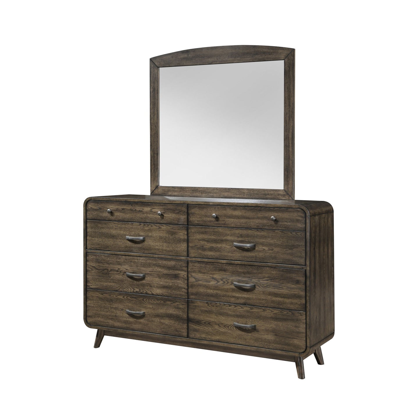 Rex - Mirror - Walnut Brown
