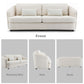 Mariko - Sofa With 2 Pillows - Beige Linen