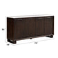 Edwyn - Server With Marble Top - Natural Marble Top & Espresso Finish
