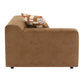 Zoey - Modular - LF Arm Chair With Pillow - Chocolate Suede