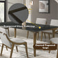 Danzel - Dining Table With Glass Top - Vintage Oak