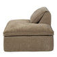 Almano - Modular Right Facing Chaise - Light Brown Chenille