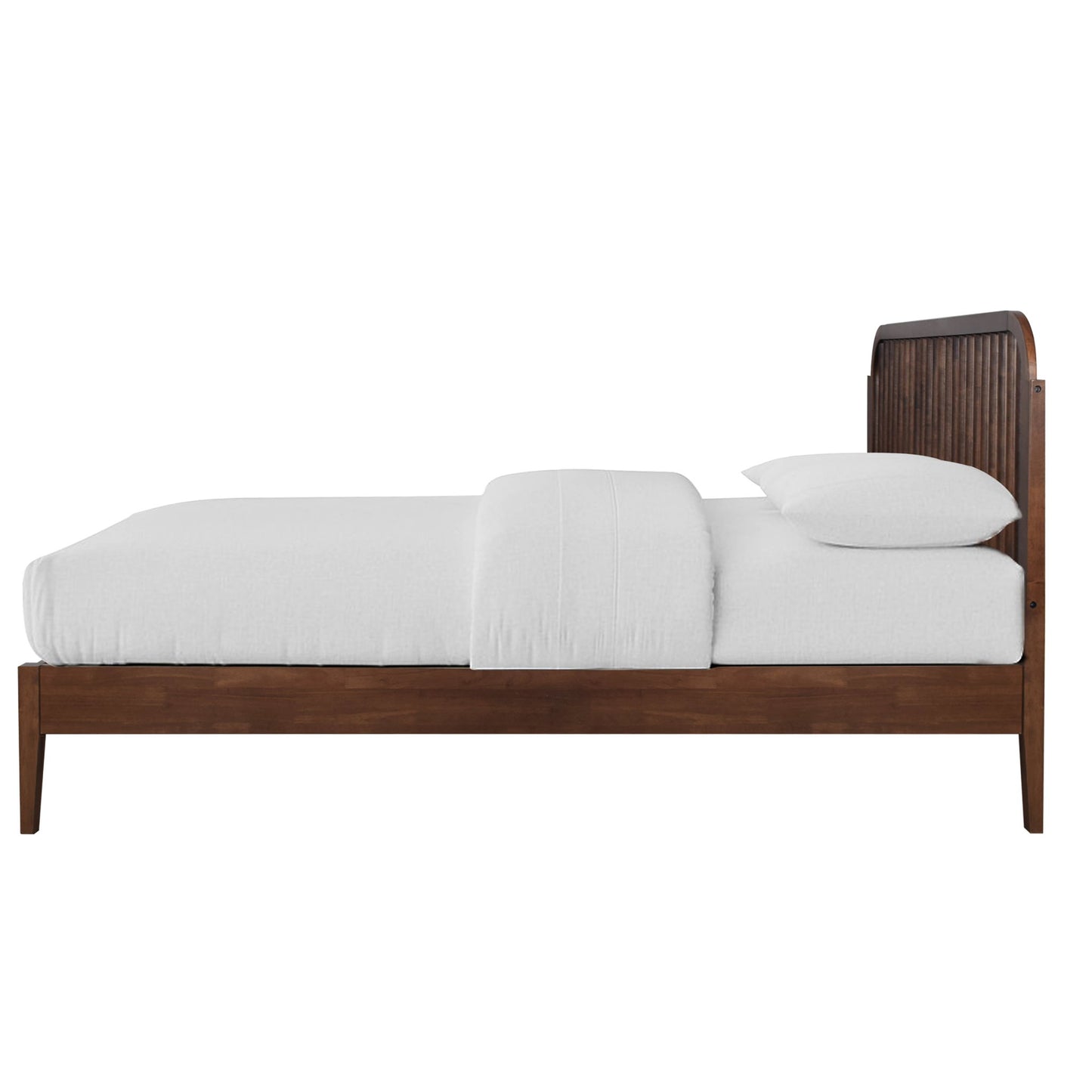 Soma - 5/0 Platform Spindle Queen Bed - Walnut