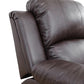 Ainehome "Cinema" 3-Piece Brown Faux Leather Manual Reclining Sofa Set
