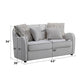 Mahler - Loveseat With 4 Pillows - Beige Linen