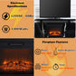 Drisana - TV Stand With Fireplace - Black Mirrored