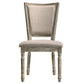 Gabrian - Fabric Side Chair (Set of 2) - Two-Tone Beige & Reclaimed Gray