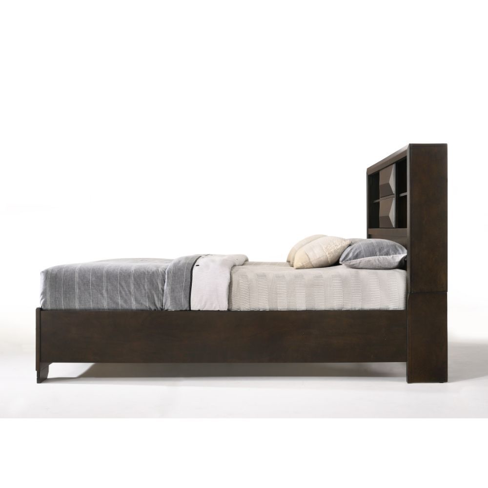 Merveille - Eastern King Bed With Storage - Espresso