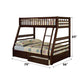 Jason - Twin Over Full Bunk Bed - Espresso