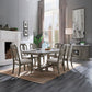 Zumala - Side Chair (Set of 2) - Beige Linen & Weathered Oak