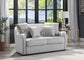Mahler - Loveseat With 4 Pillows - Beige Linen