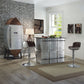 Brancaster - 41" Adjustable Stool With Swivel - Vintage Brown Top Grain Leather & Aluminum