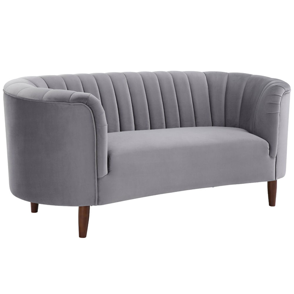 Millephri - Loveseat - Gray Velvet