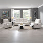 Lalisa - Power Motion Sofa With USB Port - Cream Chenille