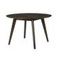 Rex - 48" Round Dining Table - Walnut Brown
