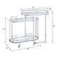 Piffo - Serving Cart Set - Clear Glass & Chrome
