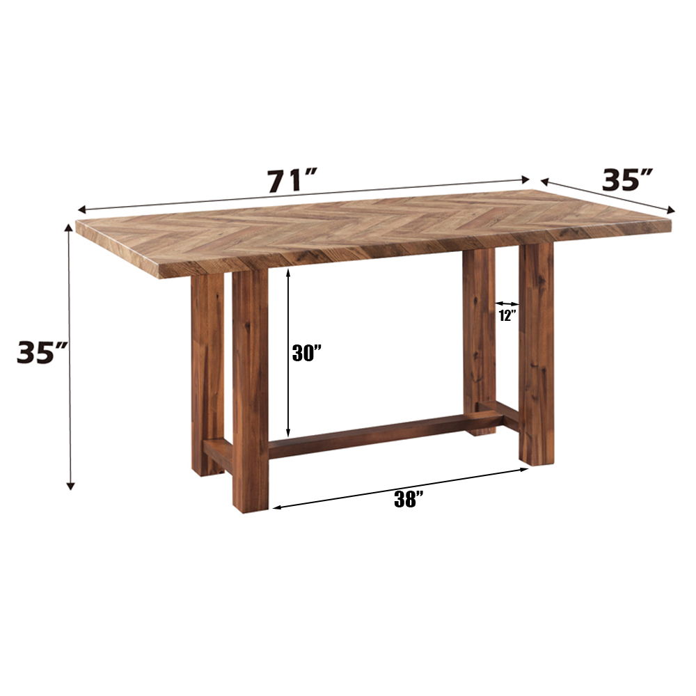 Gilsea - Counter Height Table - Brown
