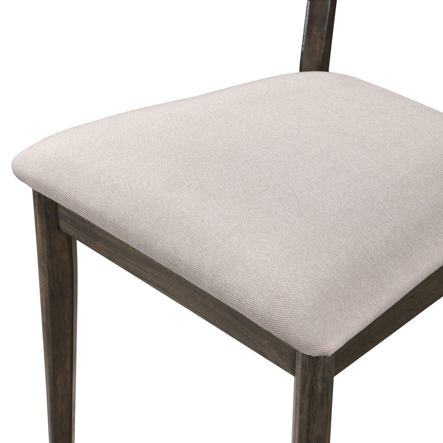 Rex - Open Back Counter Chair (Set of 2) - Walnut Brown / Beige