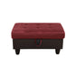 Ainehome Red Flannel & PVC Modular Storage Ottoman