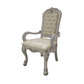 Dresden - Synthetic Leather Arm Chair (Set of 2) - Bone White