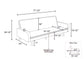 Ainehome Grey Flannel Convertible Sofabed