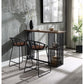 Zudora - Counter Height Chair (Set of 2) - Synthetic Leather & Black