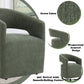 Libni - Arm Chair With Casters - Green Linen