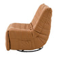 Talmon - Recliner With Swivel - Orange Synthetic Leather