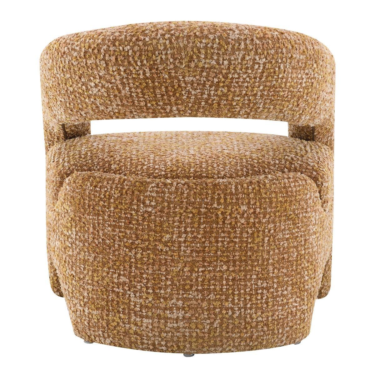 Pelia - Accent Chair - Orange Tweed