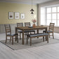 Damica - Side Chair (Set of 2) - Brown Synthetic Leather & Walnut