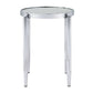 Abbe - End Table - Glass & Chrome