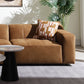 Zoey - Modular - LF Arm Chair With Pillow - Chocolate Suede