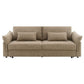 Turpin - Sofa With Sleeper, 2 Pillows & Storage - Brown Boucle