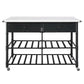 Emery - Kitchen Island - White Cultured Marble Top & Gray
