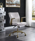 Attica - Office Chair - Vintage White Top Grain Leather