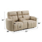 Elison - Motion Loveseat With Console & Storage