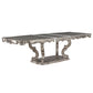Ariadne - Dining Table With Pedestal - Antique Platinum